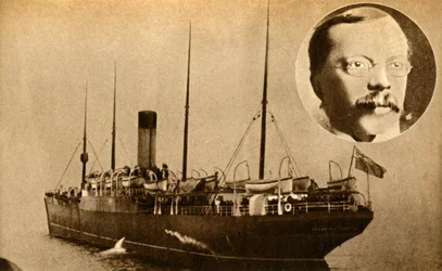 Het schip Montrose - draadloze telegrafie gebruikt om een moordenaar te vangen, 1910, 1933.