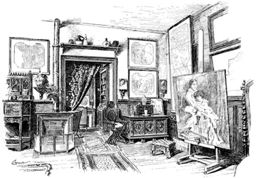 De kleinere studio van Paul-Jacques-Aime Baudry, c1880-1882