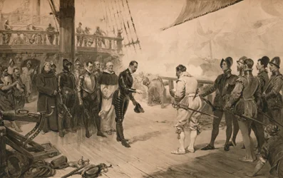 De overgave van Don Anton aan Sir Francis Drake, 1 maart 1579