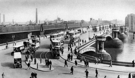 De twee bruggen bij Blackfriars, Londen, 1926-1927