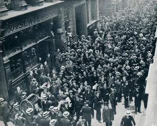 De oorlogscrisis in de stad: De sluiting van de London Stock Exchange, 1914