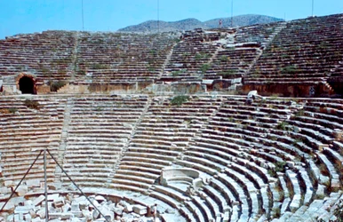 Theater, Hierapolis, Pamukkale, Turkije