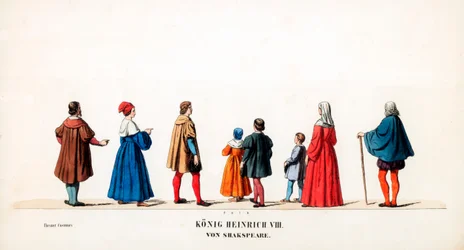 Theaterkostuumontwerpen voor Shakespeares toneelstuk, Henry VIII