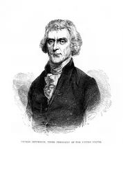 Thomas Jefferson, derde president van de Verenigde Staten, 1872