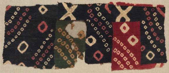 Tie-Dyed Fragment, ca. 700-1100 n.Chr.