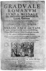 Titelpagina van een missaal gegeven door James II aan John Brenan, 1894