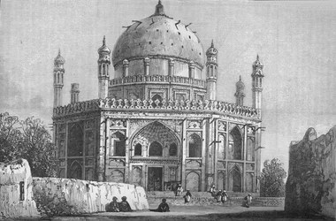 Graf van Ahmed Shah, naast de citadel, Kandahar, ca. 1880