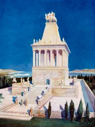 Graf van Mausolus in Halicarnassus