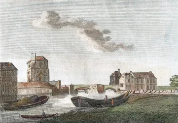 Toren van het Franciscaner klooster, Oxford, 1788
