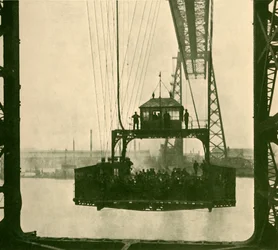 Reiswagen, Transporterbrug, Middlesborough, ca. 1930