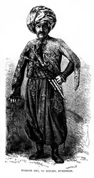 Turkse Bey, van Bitless, Koerdistan, 19e eeuw