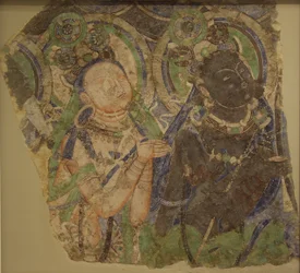 Twee aanbiddende Bodhisattva