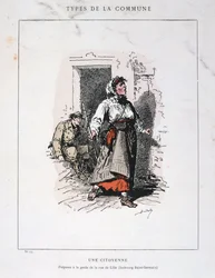 Une Citoyenne, Parijse Commune, 1871.