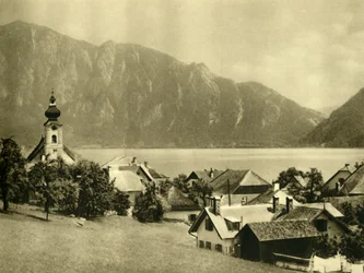 Unterach am Attersee, Opper-Oostenrijk, ca. 1935