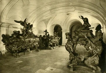 Grafkelder van de Habsburgers in de Kapucijnenkerk, Wenen, Oostenrijk