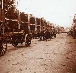 Overwinningsparade, Parijs, Frankrijk, ca. 1918-ca. 1919