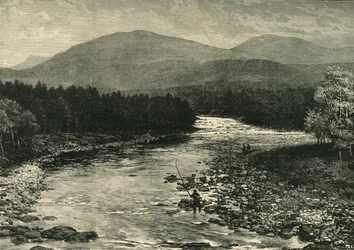 Uitzicht vanaf de Oude Brug, Invercauld, Braemar, 1898