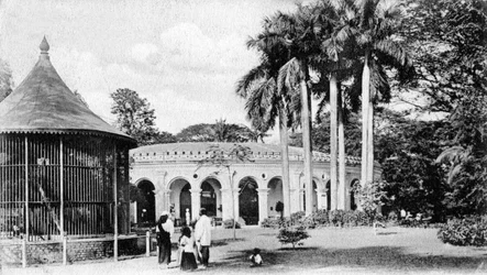 Uitzicht in de dierentuin, Calcutta, India