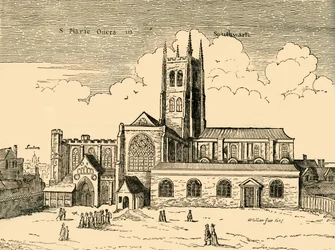 Uitzicht op St. Mary Overy, c1878