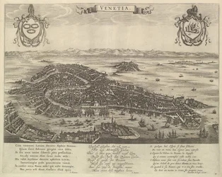 Gezicht op Venetië, midden 17e eeuw