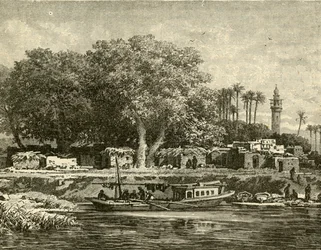 Uitzicht op de delta van de Nijl, 1890