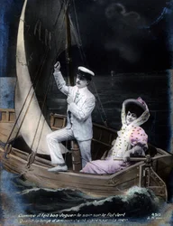 Vintage Franse ansichtkaart, ca. 1900