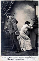Vintage Franse ansichtkaart, c1900