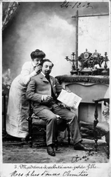 Vintage Franse ansichtkaart, ca. 1900