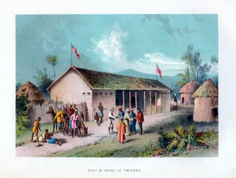 Bezoek van Arabieren in Kwirara, ca. 1875