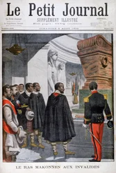 Bezoek van Ras Makonnen aan Les Invalides in Parijs, 1902
