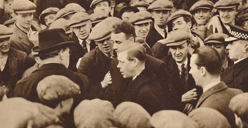 Bezoek aan de lijnboot Queen Mary, 1937