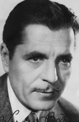Warner Baxter, Amerikaanse acteur, gesigneerde foto