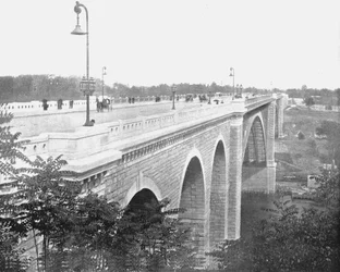 Washington Bridge, Harlem River, New York, VS, ca. 1900