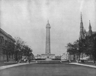 Washington Monument, Baltimore, Maryland, VS, c1900