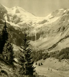 Waterval bij Käfertal in Ferleiten, Oostenrijk, ca. 1935