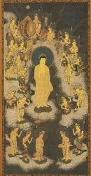 Welkomstafdaling van Amida Boeddha, 1300-1333