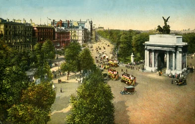 Wellington Arch en Quadriga, Londen, ca. 1915