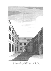 Westelijk uitzicht op Blackwell Hall, ca. 1750-1800