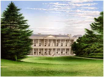 West Wycombe House, Buckinghamshire, huis van Baronet Dashwood, ca. 1880