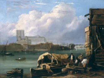 Westminster vanuit Lambeth, na 1827