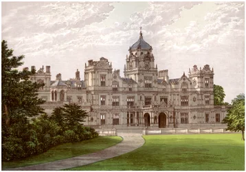 Westonbirt House, Gloucestershire, huis van de familie Holford, ca. 1880