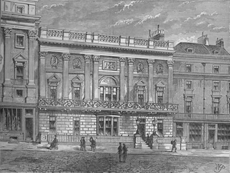 Whites Club, Westminster, Londen, c1875