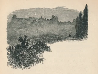 Kasteel Windsor vanuit het Home Park, 1895