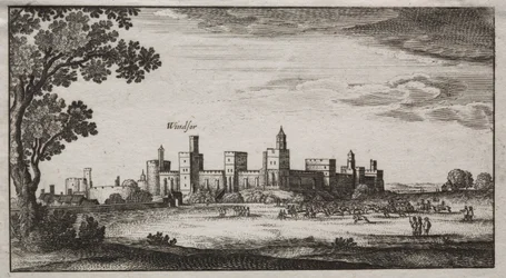 Windsor Castle vanuit het zuidoosten, 1600s