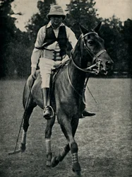 Winston Churchill Speelt Polo, 1920s, 1945