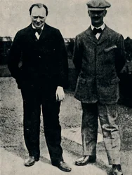 Winston Churchill en George Lambert, 1912