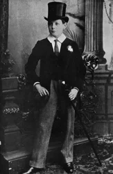 Winston Churchill als Harrow schooljongen in 1889, 1945