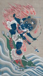 Wijze Koning van Grote Ontzagwekkende Macht Daiitoku myoo, midden 1800s
