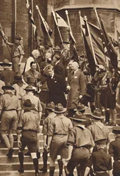 Met padvinders in Windsor, 1937
