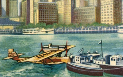 Wolfgang von Gronau arriveert in New York, augustus 1930, 1932